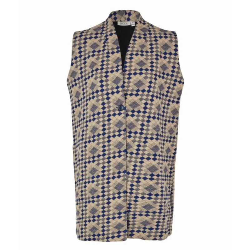 1008143 MaJorgine Waistcoat - Maritime Blue