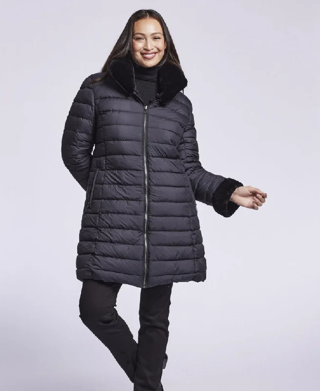 3244 Goose down coat reverses to genuine shearling   SOLDOUT