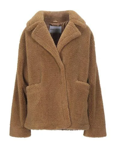 Stand Studio Women Faux fur Camel 12 UK