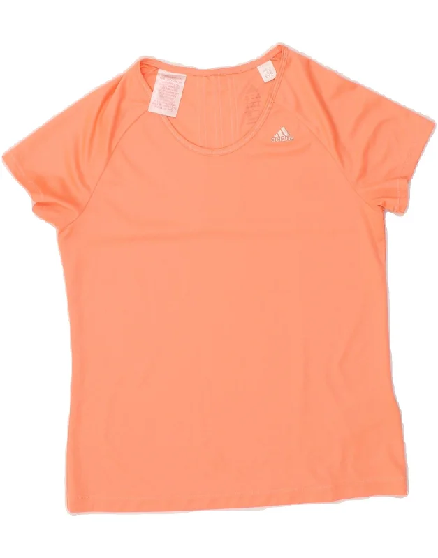 ADIDAS Womens Climalite T-Shirt Top UK 10/12 Medium Pink Polyester