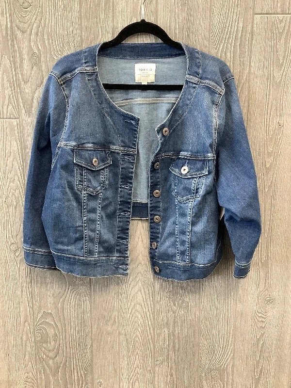 Blue Denim Jacket Denim Torrid, Size 3x