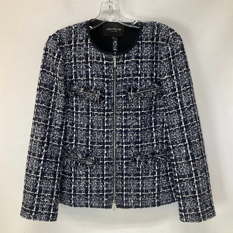 Blue & White Blazer Lafayette 148, Size 8