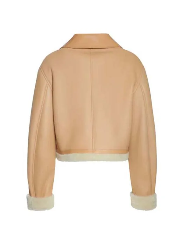 Cream Shearling Jacket – Boneshia