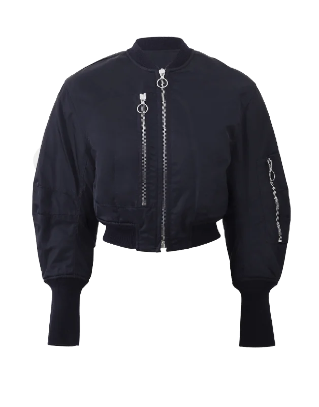 Cropped Flight Jacket