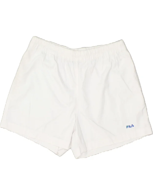 FILA Womens Graphic Sport Shorts IT 48 XL White