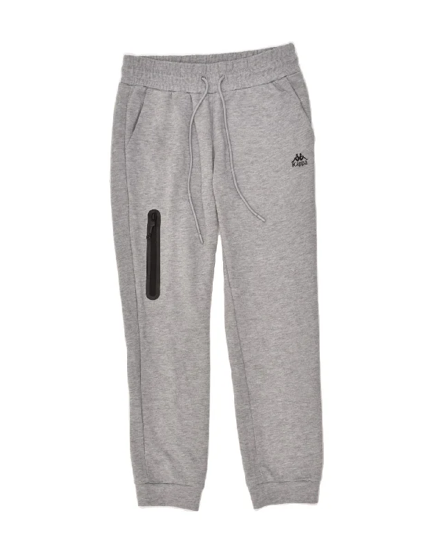 KAPPA Womens Tracksuit Trousers Joggers UK 12 Medium Grey Polyester