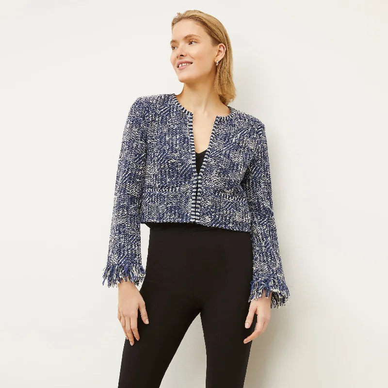 Lilia Jacket - Interweave :: Navy / Ivory