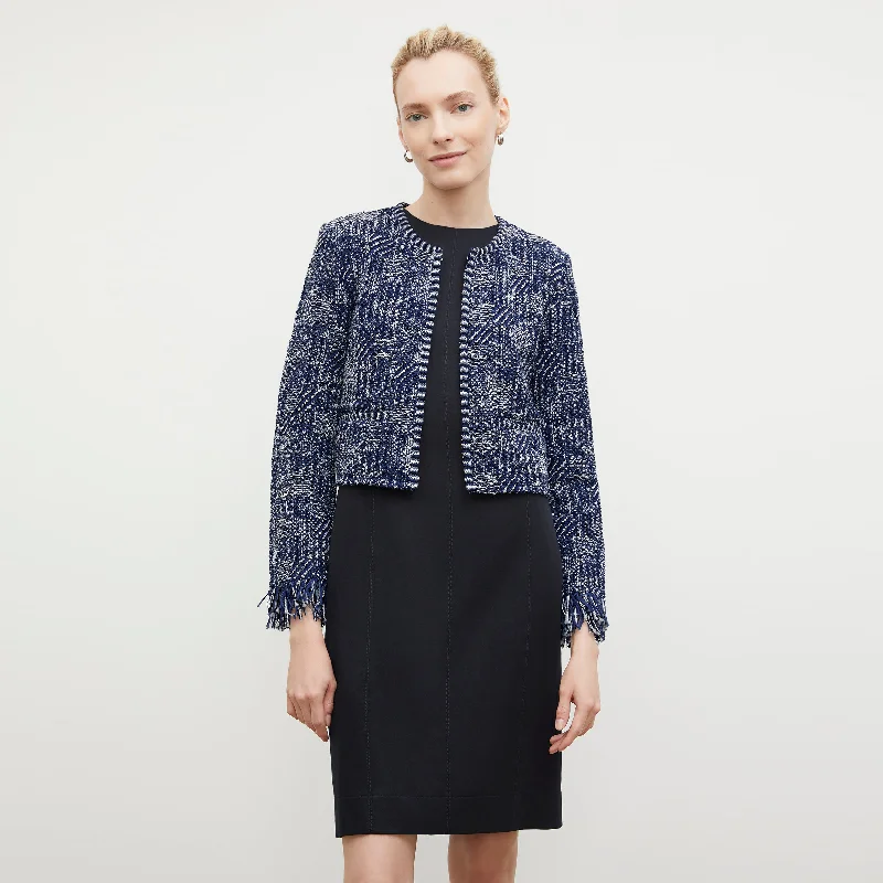 Lilia Jacket - Interweave :: Navy / Ivory