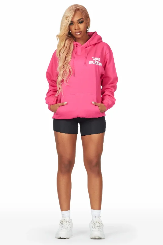 Kelita Fuchsia Oversized Hoodie