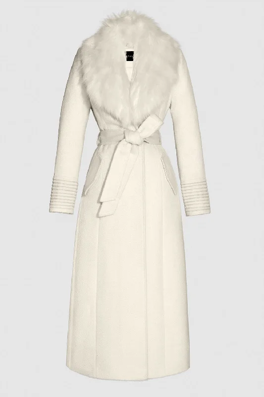 Suri Alpaca Maxi Coat with Alpaca Shearling Collar