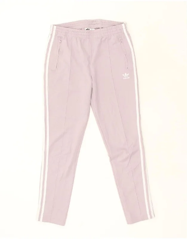 ADIDAS Womens Tracksuit Trousers UK 12 Medium Purple