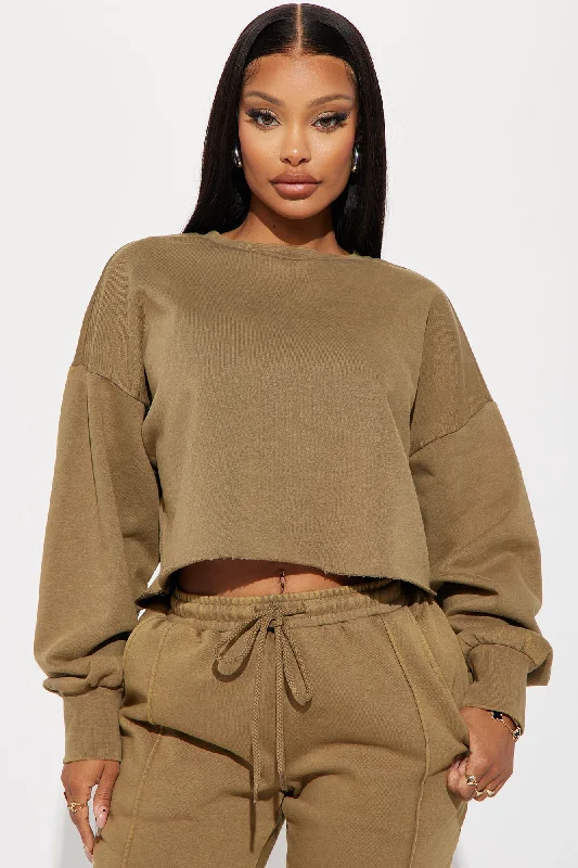 Chill Out Lounge Sweatshirt - Olive