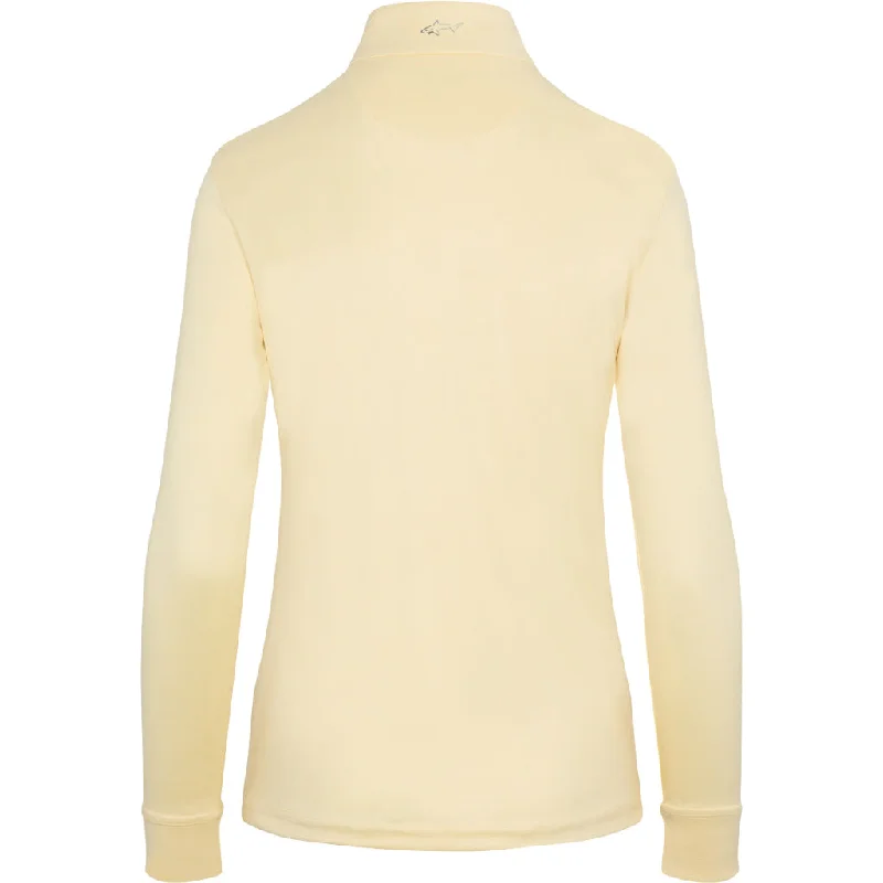 New Greg Norman Women's Club House Zip Mock Pullover - Lemon MSP$69