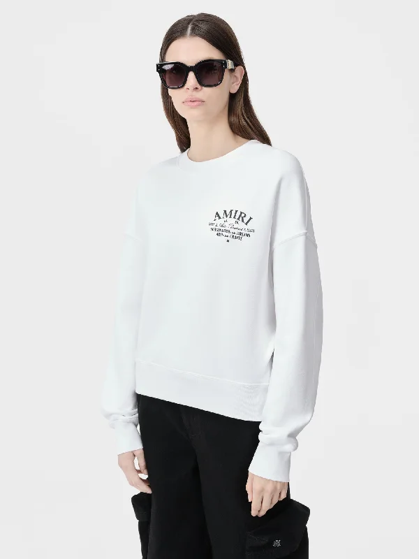 WOMEN - WOMEN'S AMIRI ARTS DISTRICT CREW - White