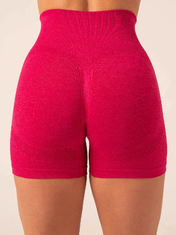 Evolve Seamless Shorts - Berry Marl