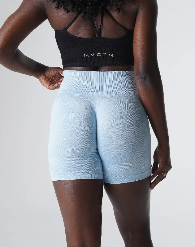 Icy Blue Camo Seamless Shorts