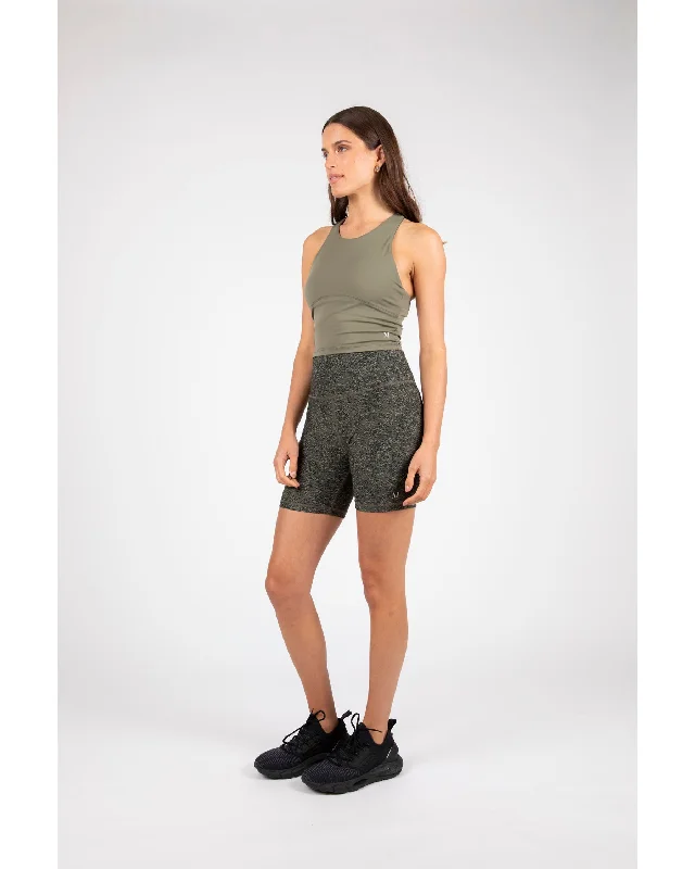 Marlow Pace Vapour Short - Olive Textured Print