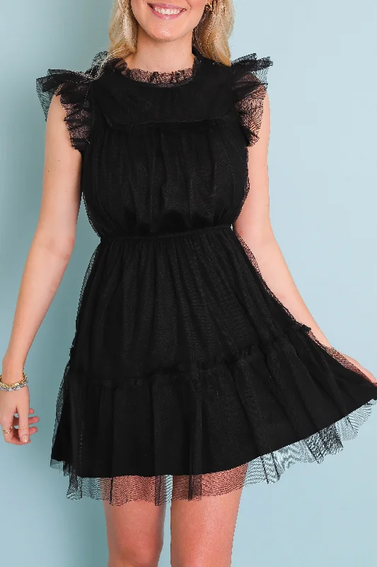 RESTOCK: Prim and Proper Dress-Black