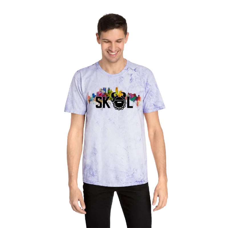 Unisex Color Blast T-Shirt - Skyline