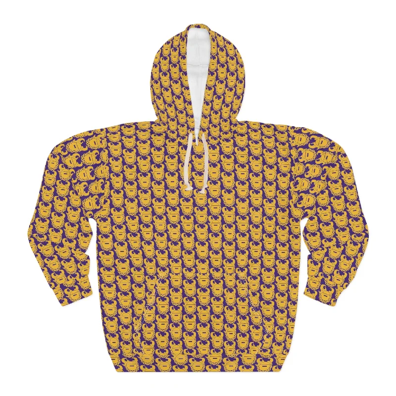 Unisex Pullover Hoodie - Purple/Gold Helmets