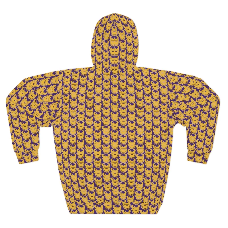 Unisex Pullover Hoodie - Purple/Gold Helmets