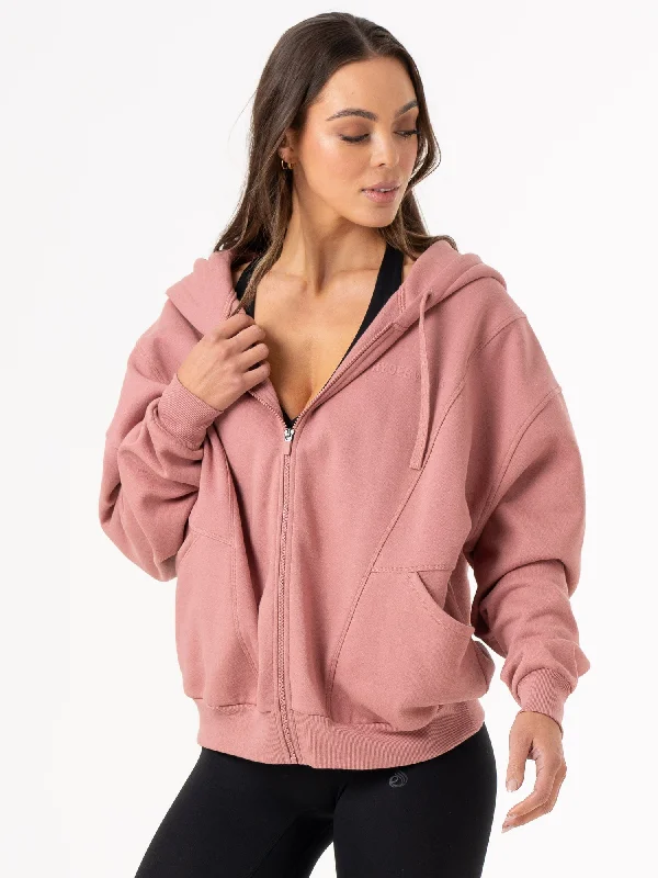 Unisex Track Jacket - Dusty Pink