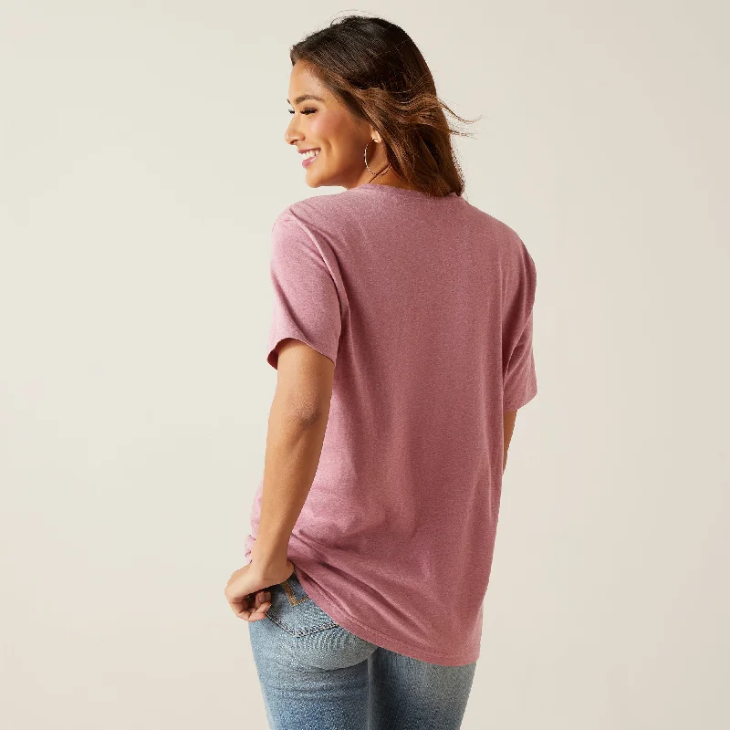 10047402 Ariat Women's Shield SS Tee Mesa Rose