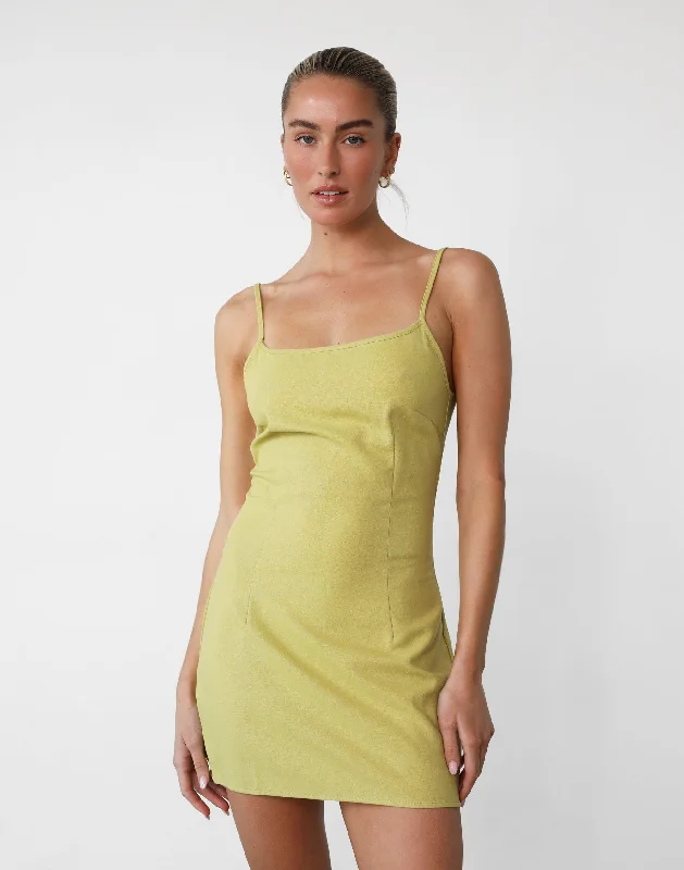 Moscow Mini Dress (Olive)