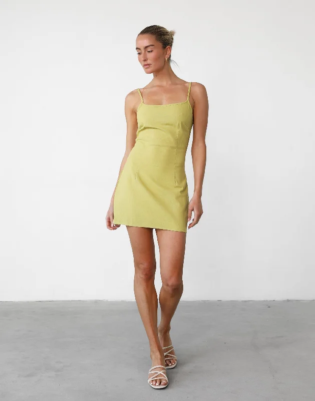 Moscow Mini Dress (Olive)