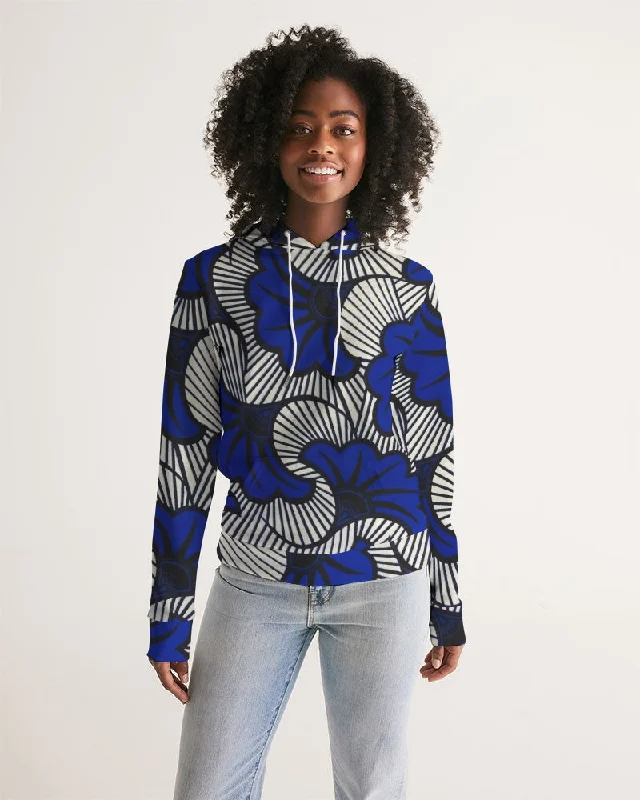 AKH African Fleurs Bleues Women's Hoodie