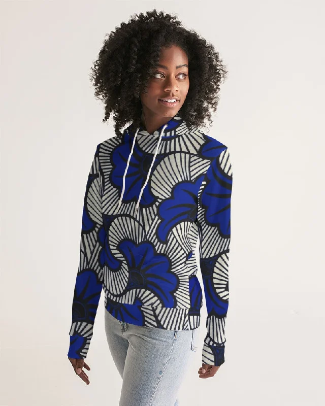 AKH African Fleurs Bleues Women's Hoodie