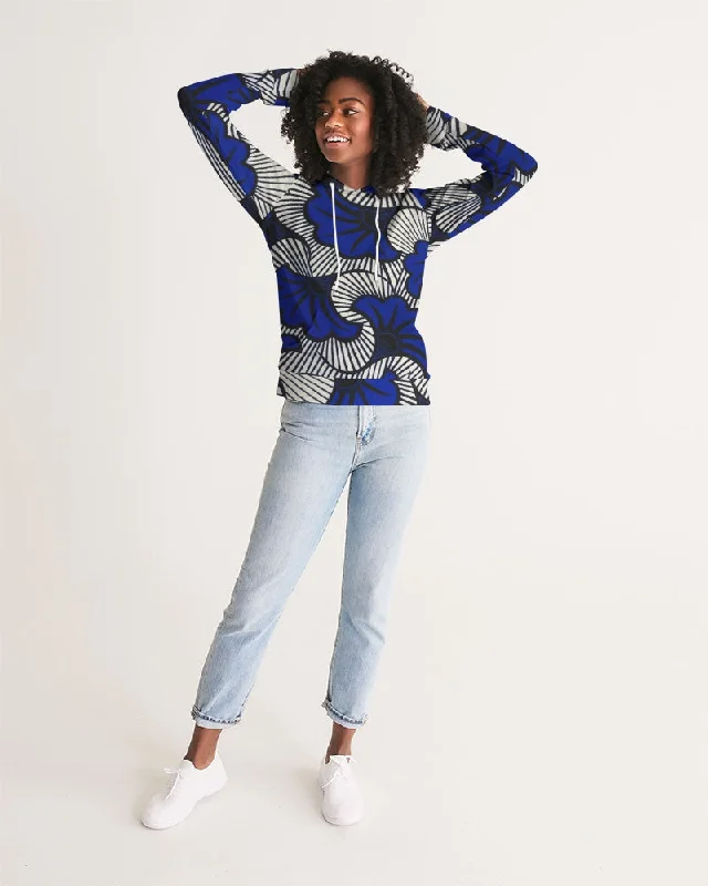 AKH African Fleurs Bleues Women's Hoodie