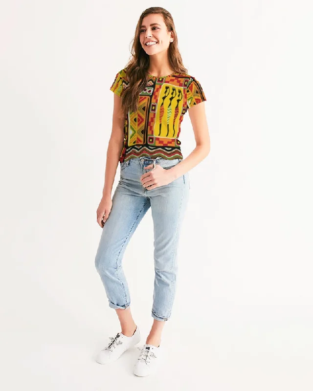 AKH African Mural Art Women's Tee