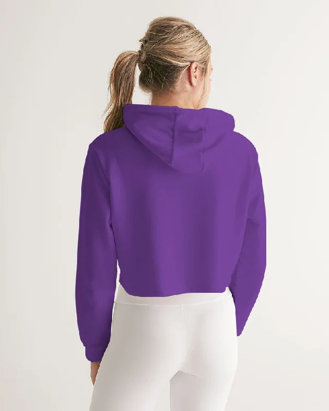 AKH Purple Women's Cropped Hoodie