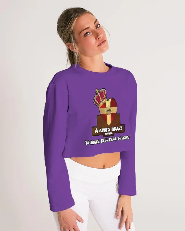 AKH Purple Women's Cropped Sweatshirt