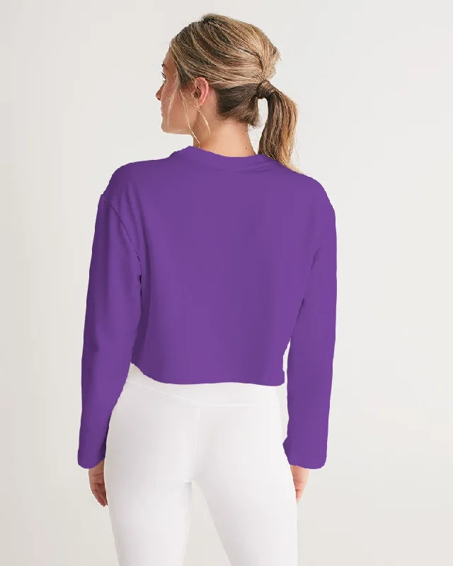 AKH Purple Women's Cropped Sweatshirt