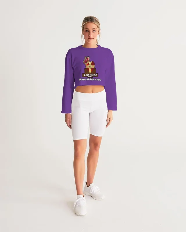 AKH Purple Women's Cropped Sweatshirt