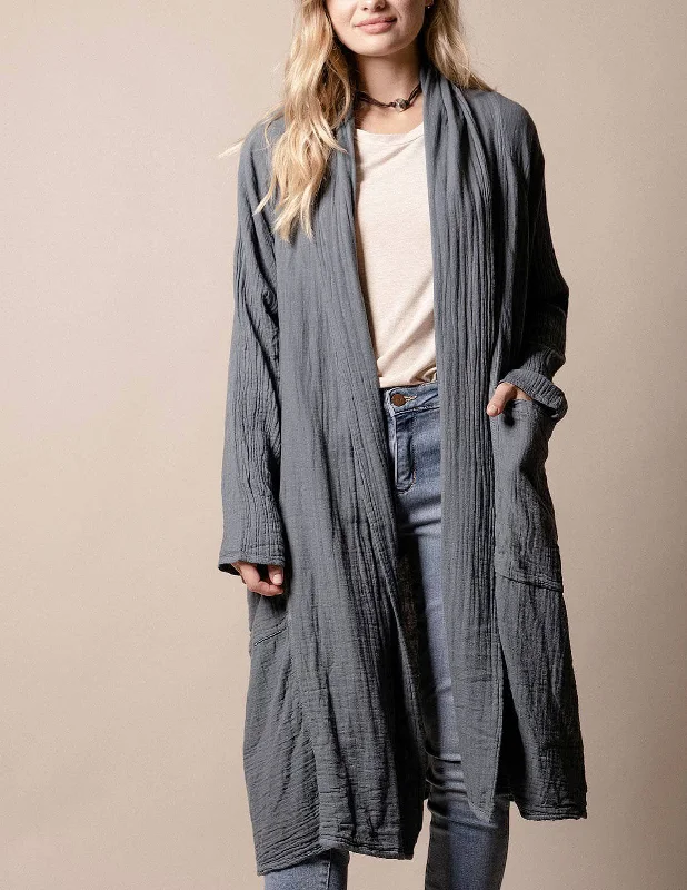 Brenley Wrap Jacket - Grey