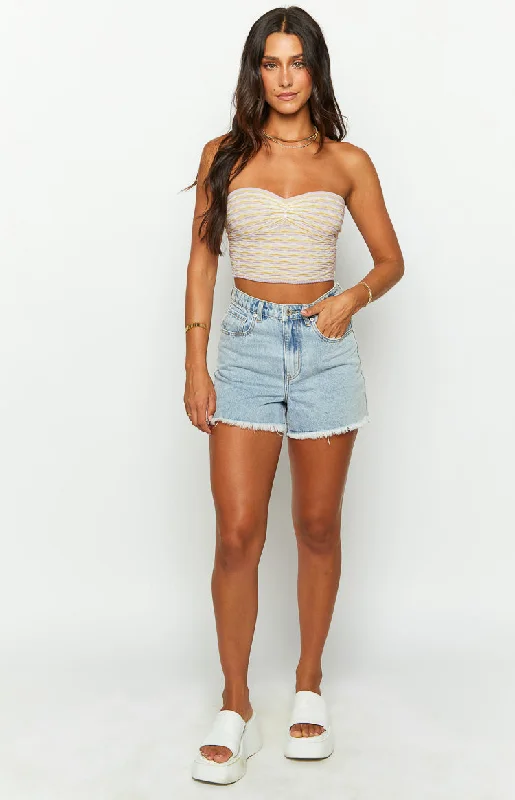 Laylah Multi Knit Tube Crop Top