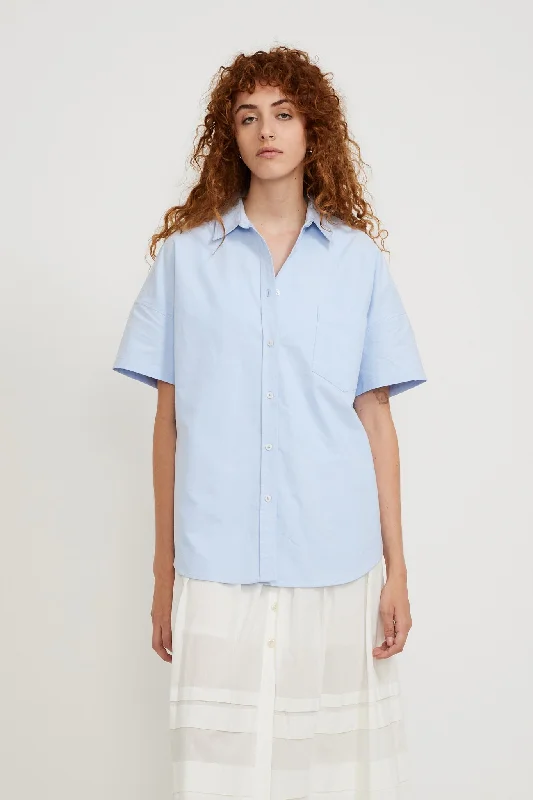 Oxford Short Sleeve Shirt Blue