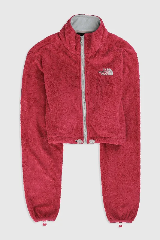 Rework North Face Crop Fleece Jacket - L