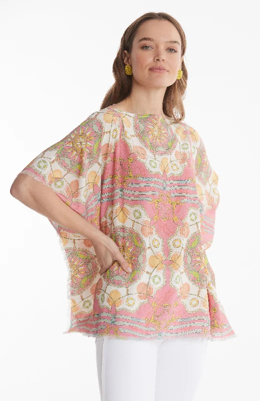 Tea Rose Silk Topper - Multi Tea Rose