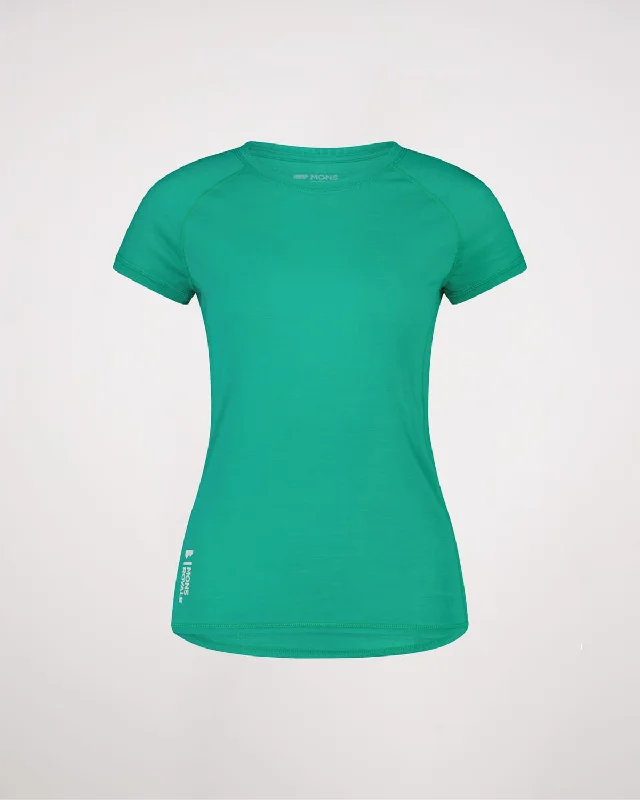 Bella Merino Air-Con Tee - Pop Green