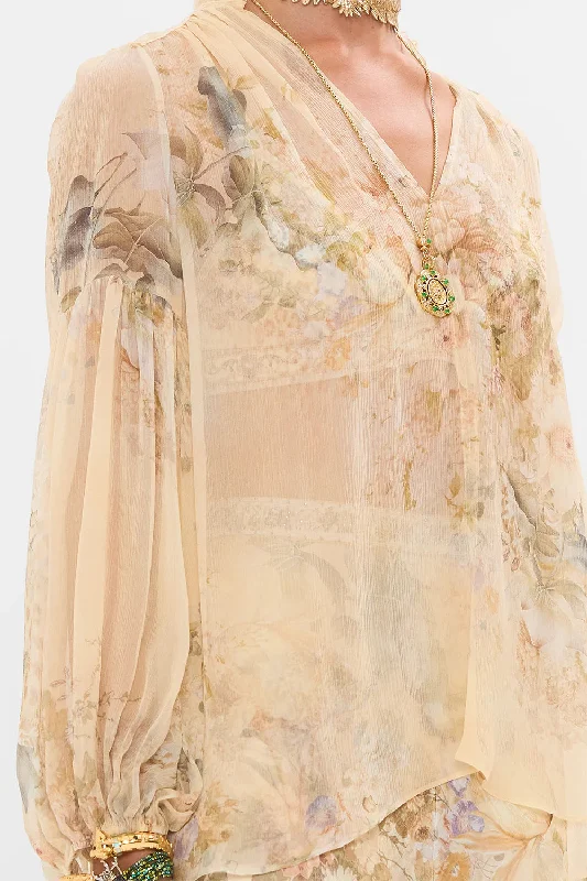 Camilla Frill Collard Blouse - The Adorned In Antiquity