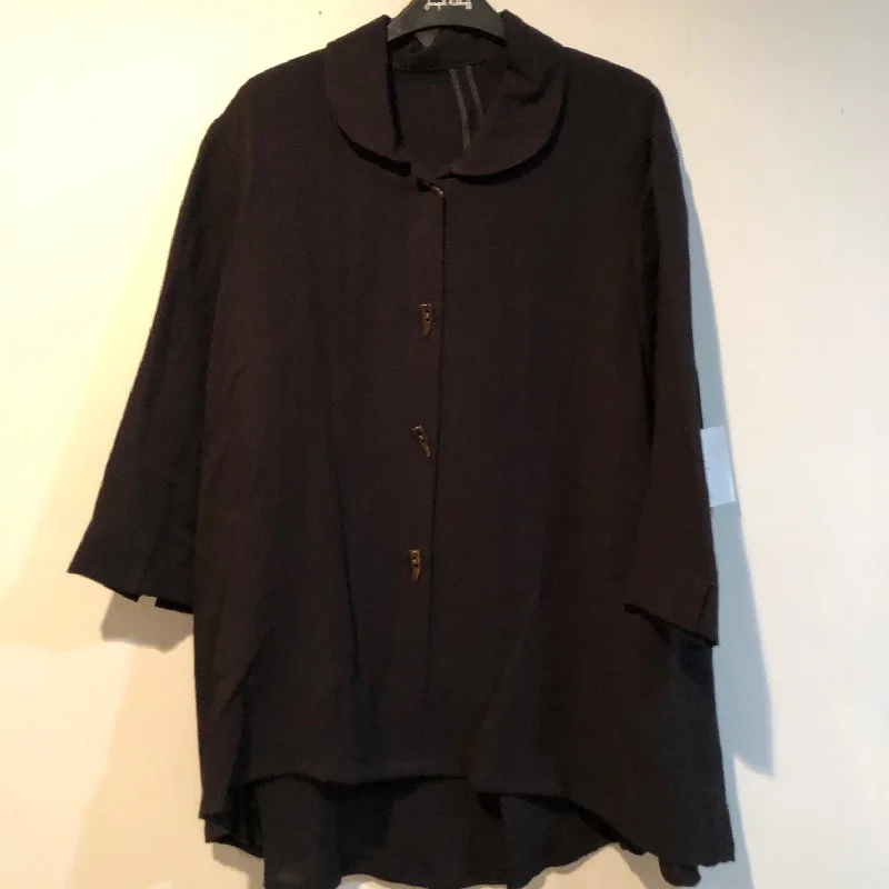 FRIDAZE Linen Blouse Black XL