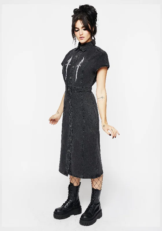 Kilgharrah Denim Midi Dress