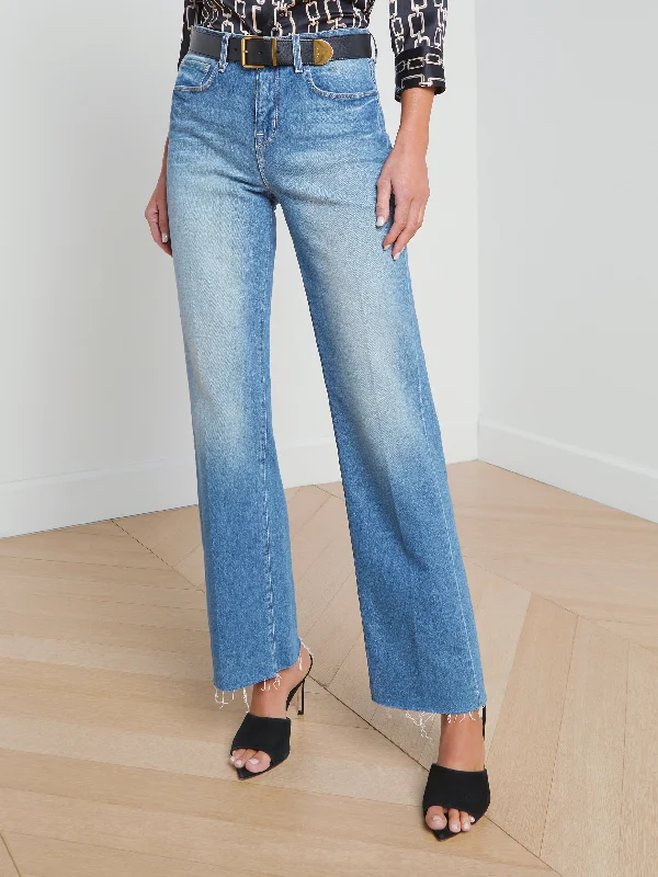 L'Agence Tiana High Rise Wide Leg Jean in Cowan