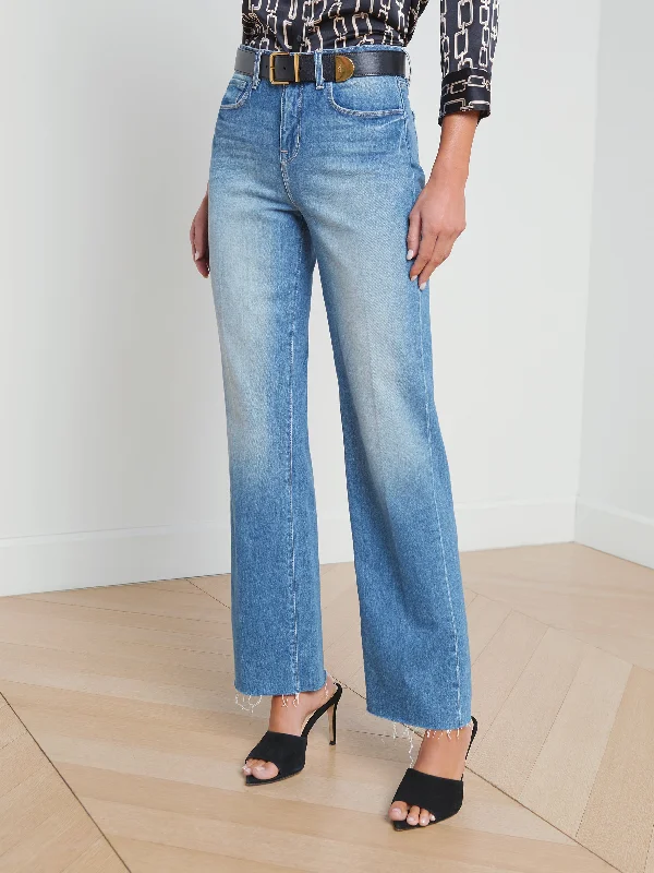 L'Agence Tiana High Rise Wide Leg Jean in Cowan