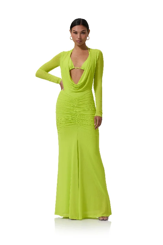 Orla Dress - Lime Punch