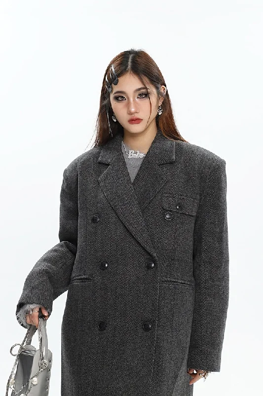 Tia Long Sleeve Button Up Long Sleeve Short Coat